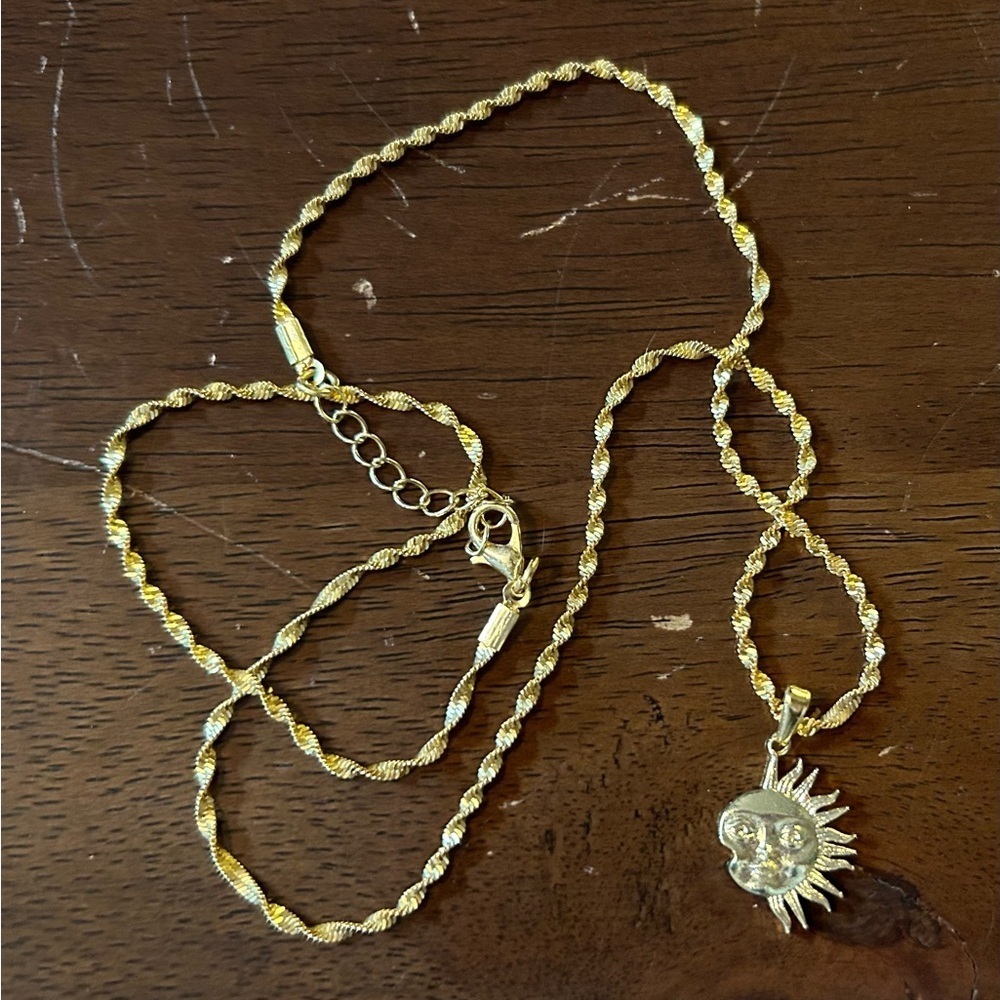 Gold plated necklace